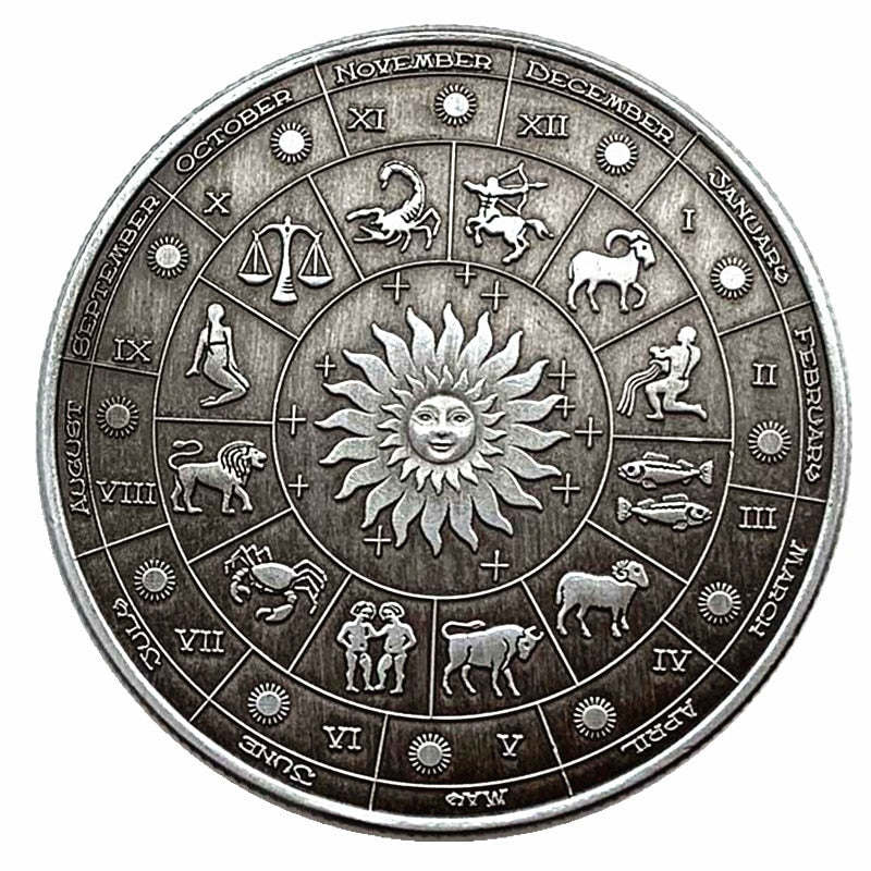Silver Plated Zodiac Coin Collection