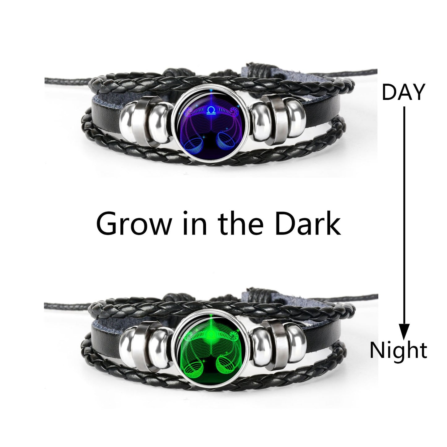 Woven Leather Bracelet Set