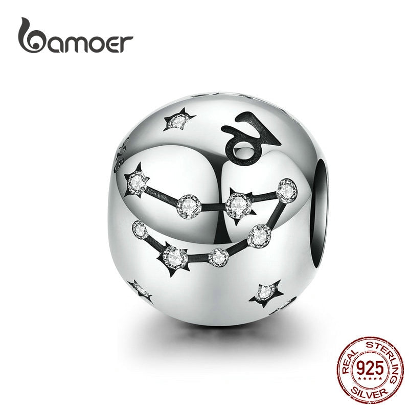 Celestial Zodiac Silver Bead