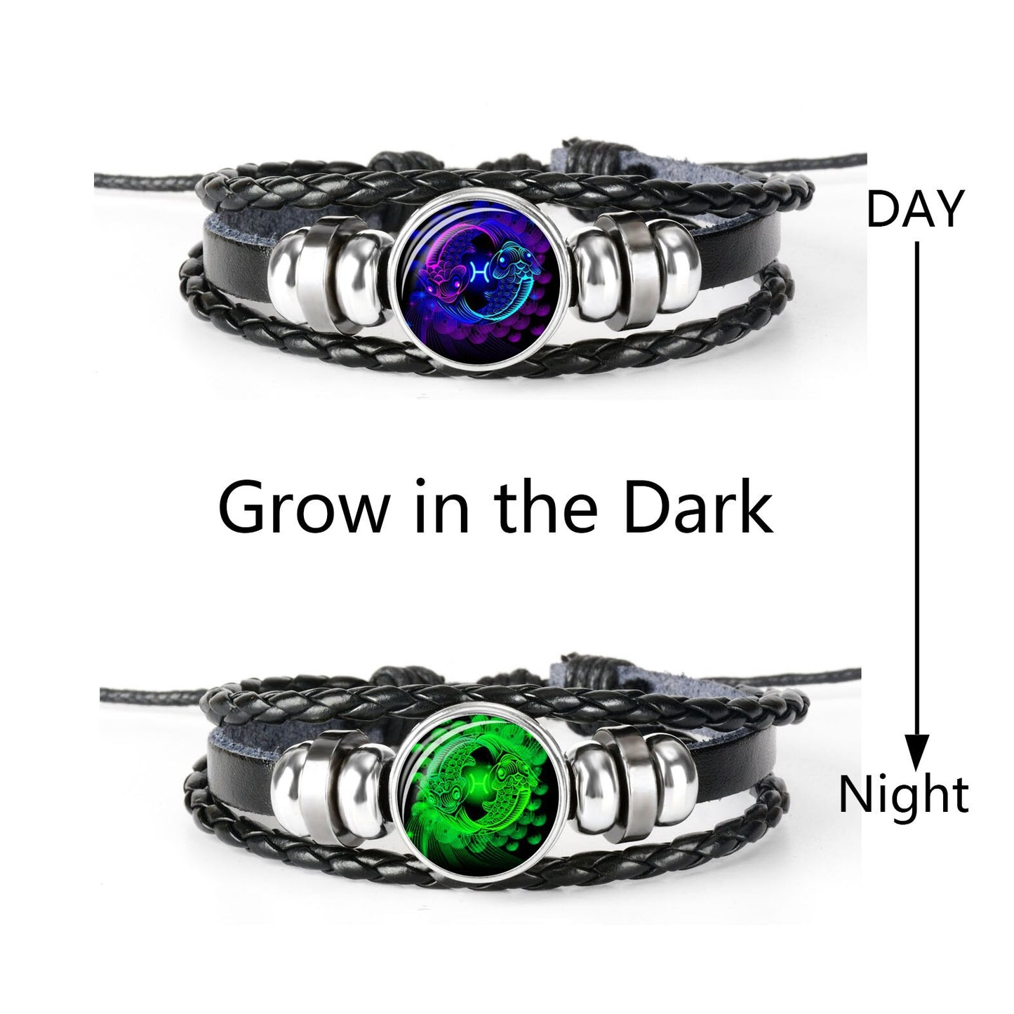 Woven Leather Bracelet Set