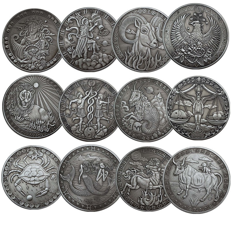 Silver Plated Zodiac Coin Collection