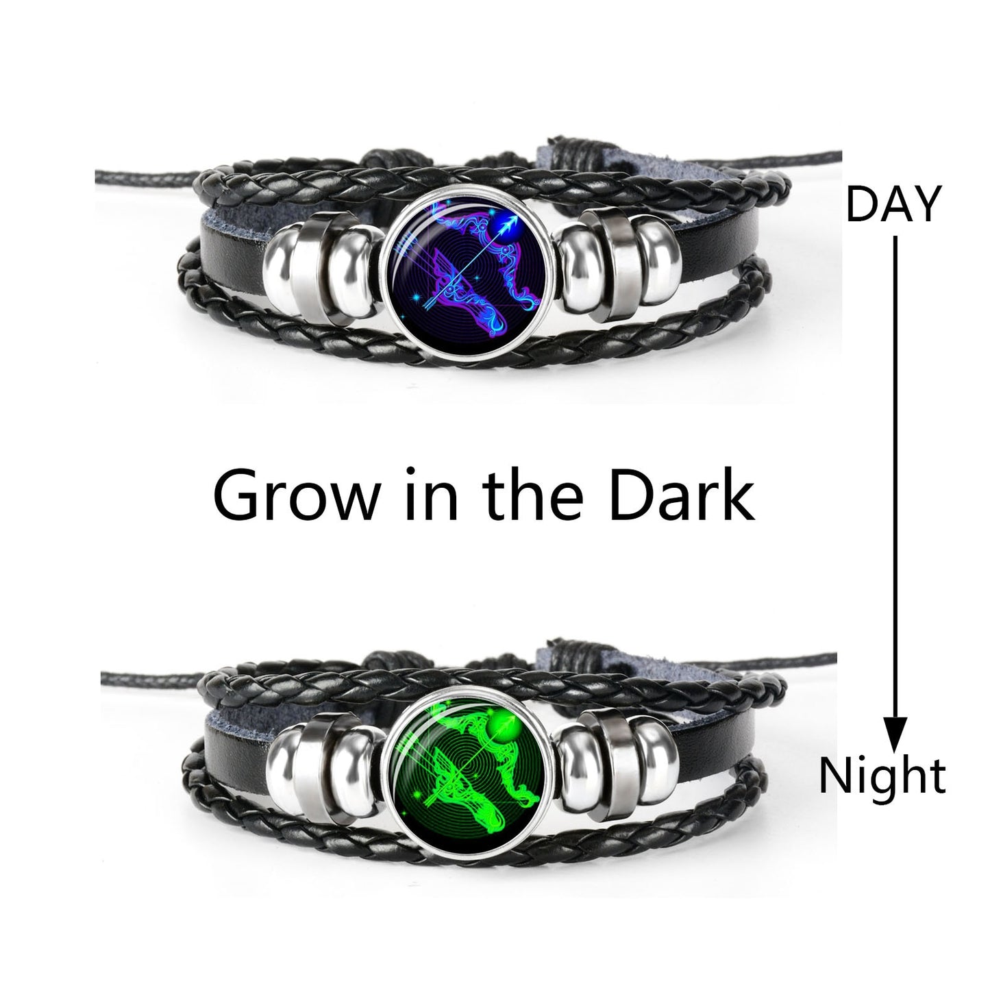 Woven Leather Bracelet Set