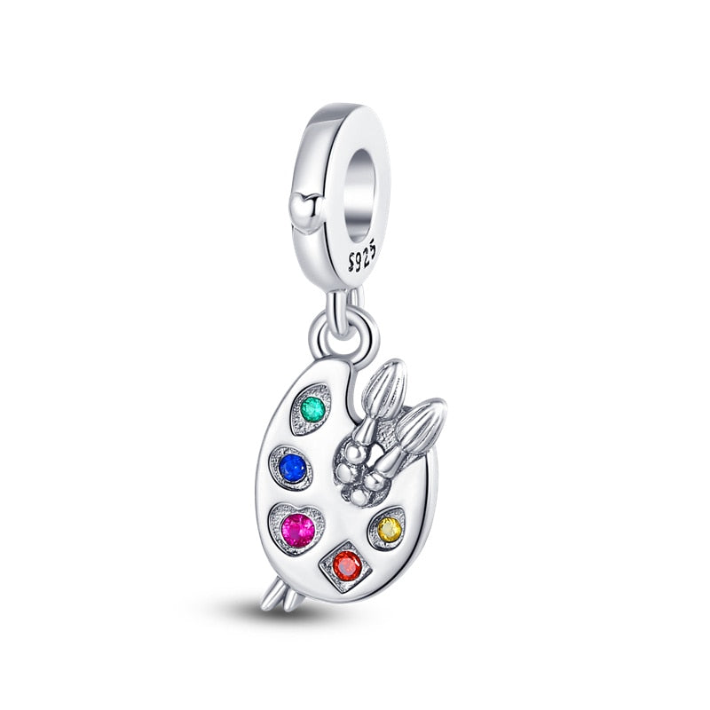 925 Sterling Silver and Crystal Charm Collection