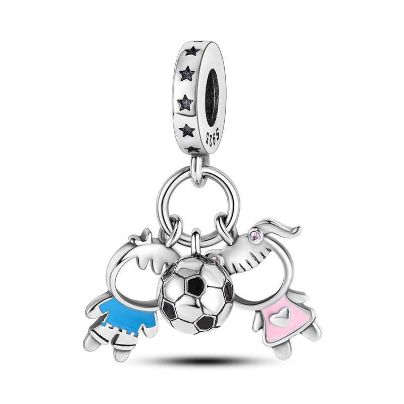925 Sterling Silver and Crystal Charm Collection