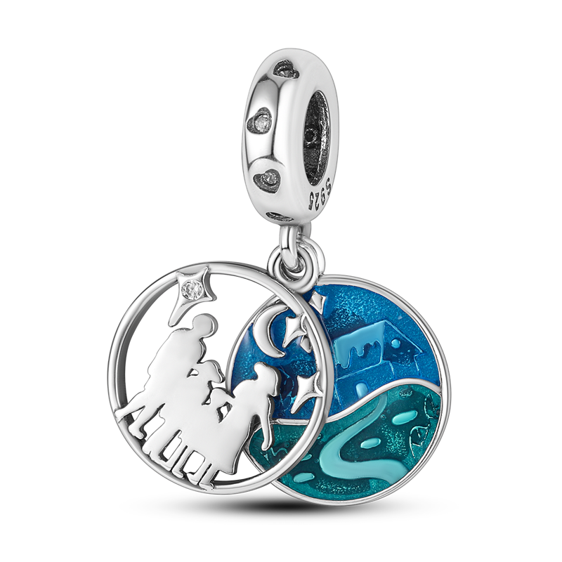 925 Sterling Silver and Crystal Charm Collection