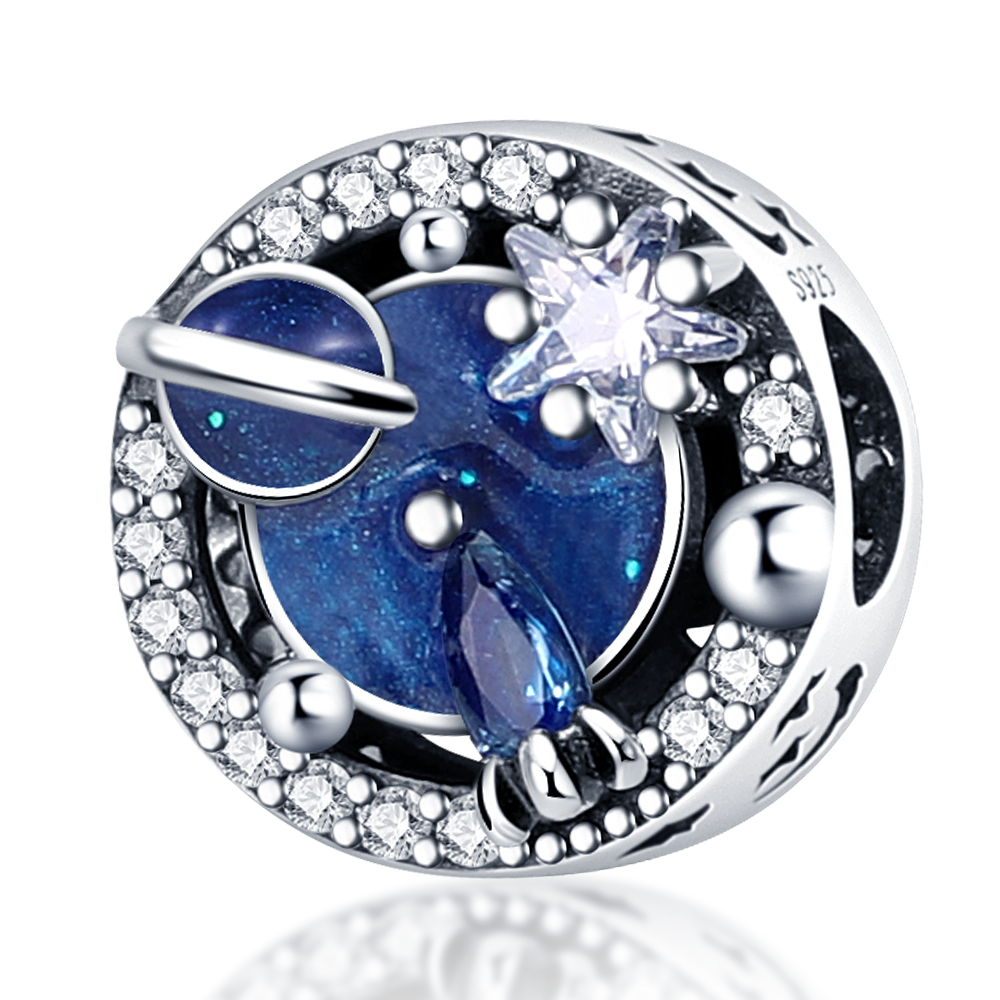 925 Sterling Silver and Crystal Charm Collection