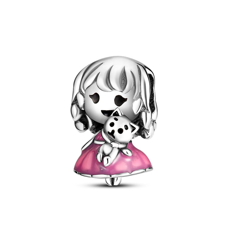 925 Sterling Silver and Crystal Charm Collection