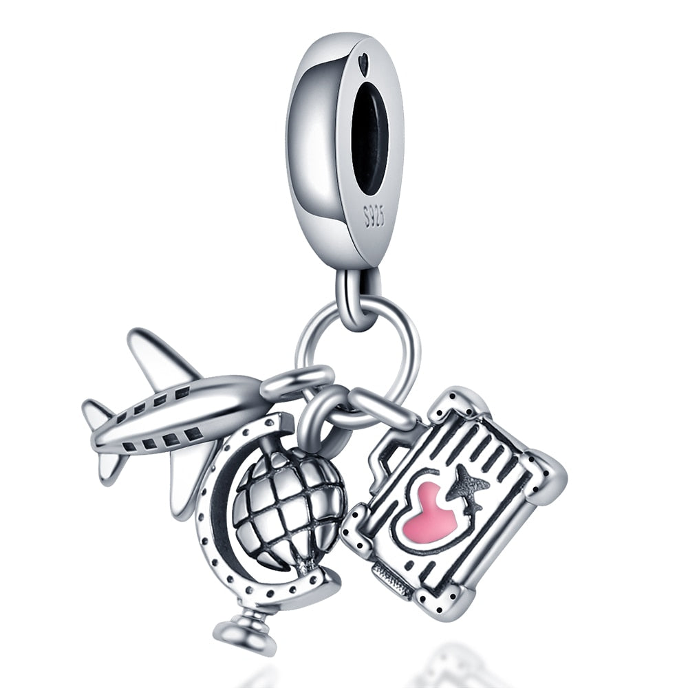 925 Sterling Silver and Crystal Charm Collection