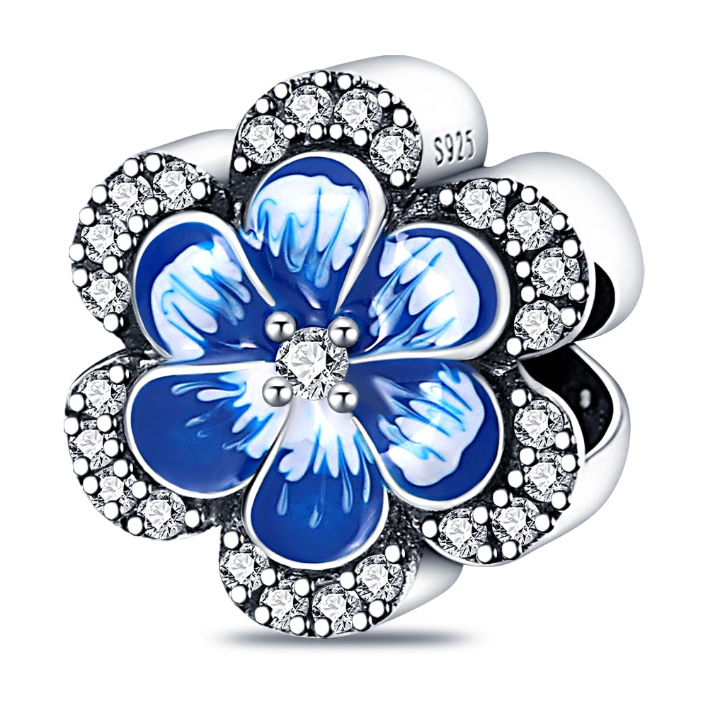 925 Sterling Silver and Crystal Charm Collection