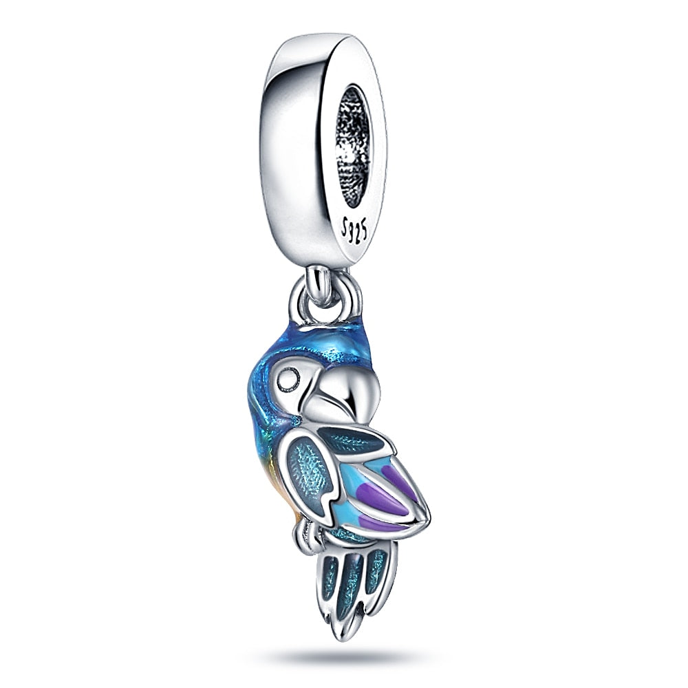 925 Sterling Silver and Crystal Charm Collection