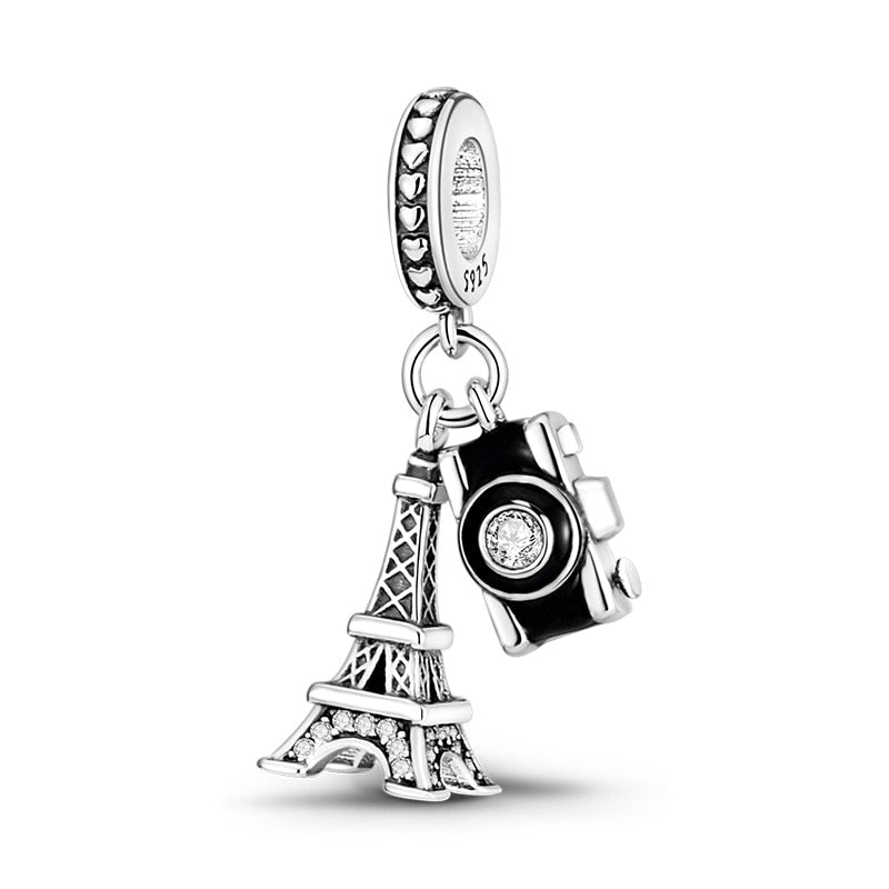 925 Sterling Silver and Crystal Charm Collection