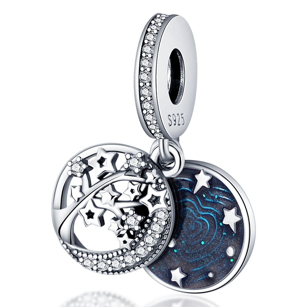 925 Sterling Silver and Crystal Charm Collection