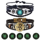 Star Sign Luminous Leather Bracelet