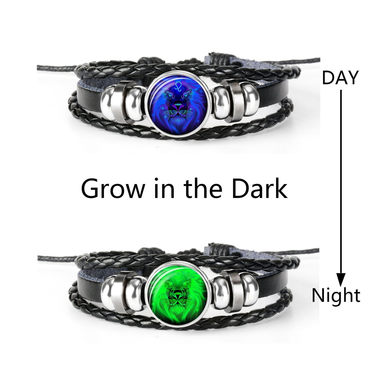 Woven Leather Bracelet Set