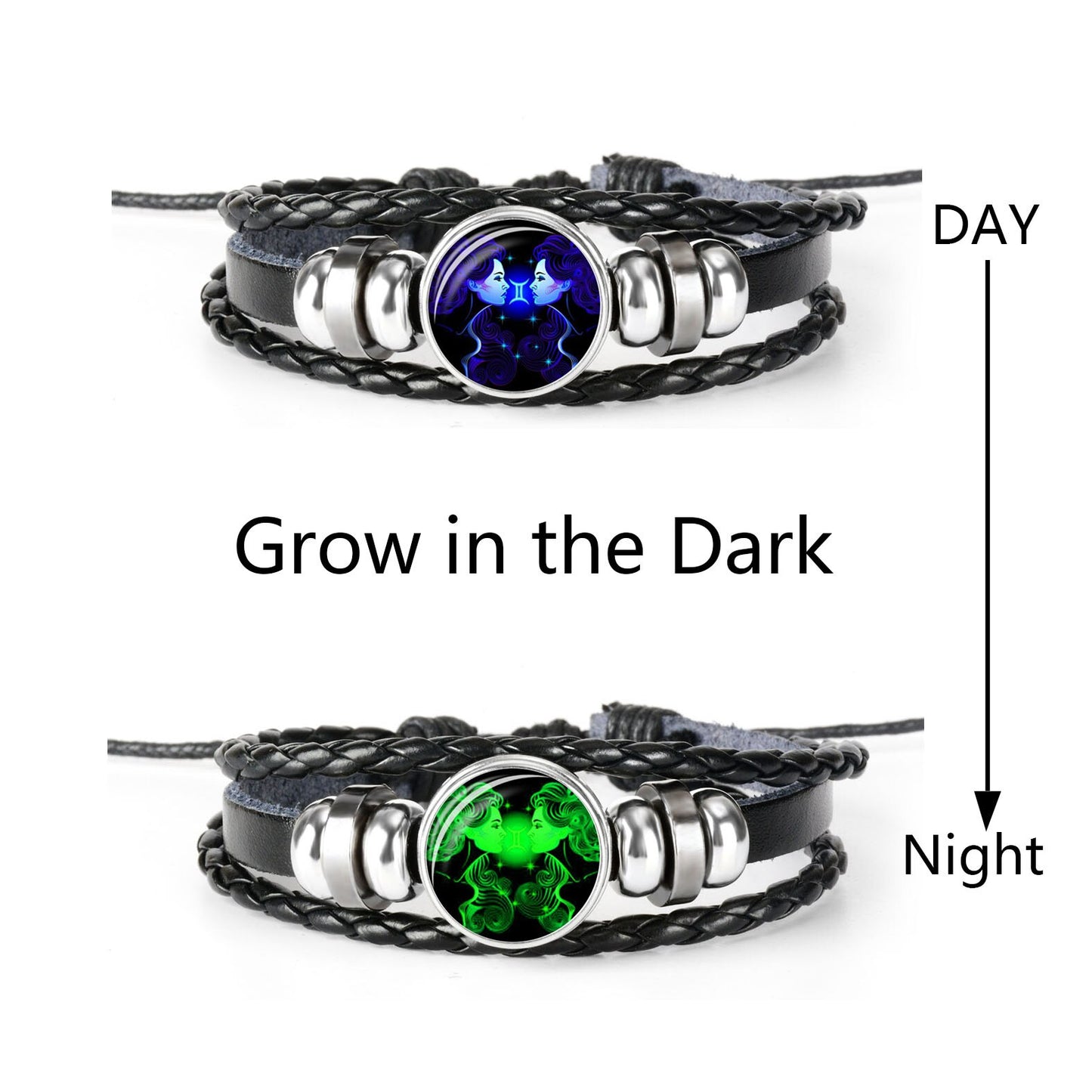 Woven Leather Bracelet Set
