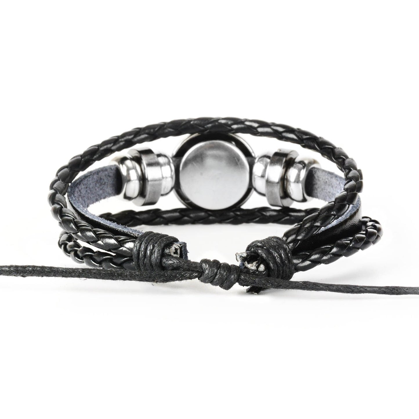 Woven Leather Bracelet Set