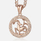 Celestial Rose Gold Zodiac Necklace