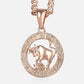 Celestial Rose Gold Zodiac Necklace