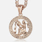Celestial Rose Gold Zodiac Necklace