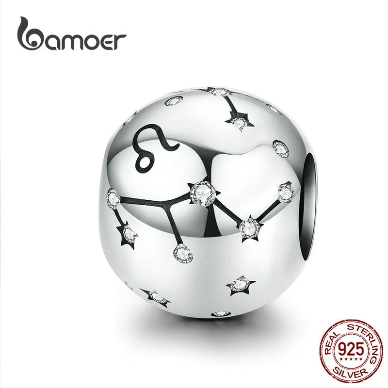 Celestial Zodiac Silver Bead