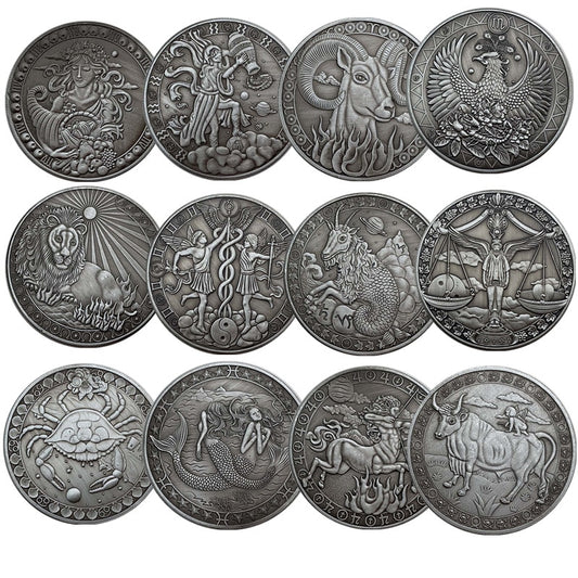 Silver Plated Zodiac Coin Collection