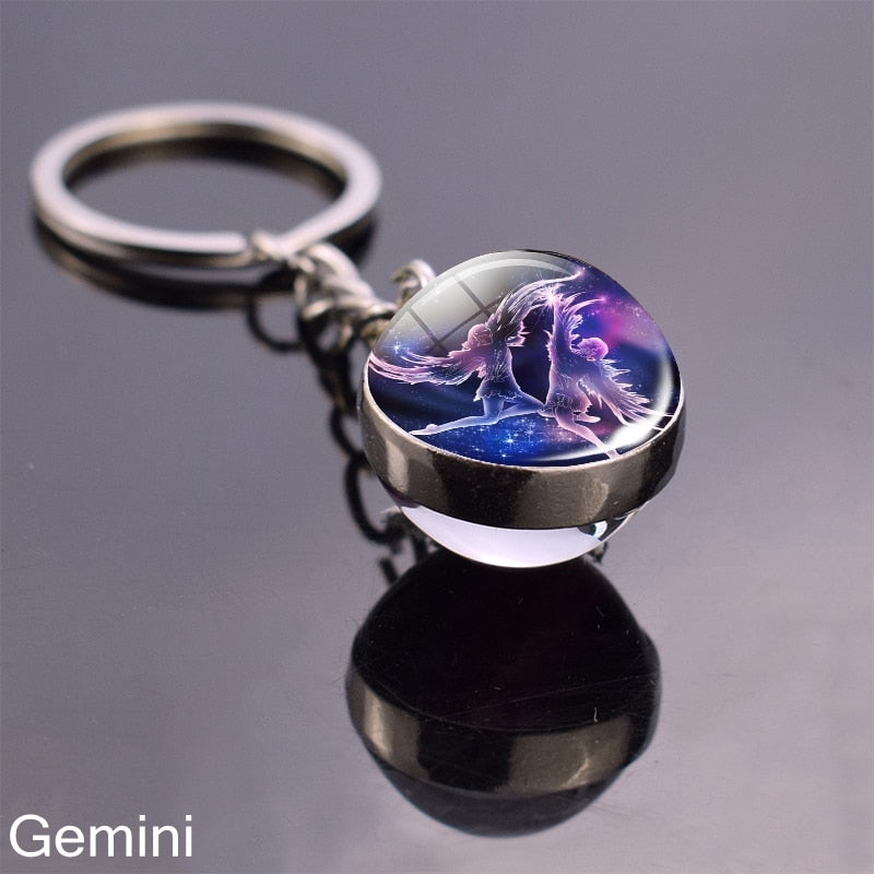 Starry Night Zodiac Sign Pendant/Keychain