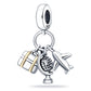 925 Sterling Silver and Crystal Charm Collection