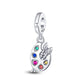925 Sterling Silver and Crystal Charm Collection