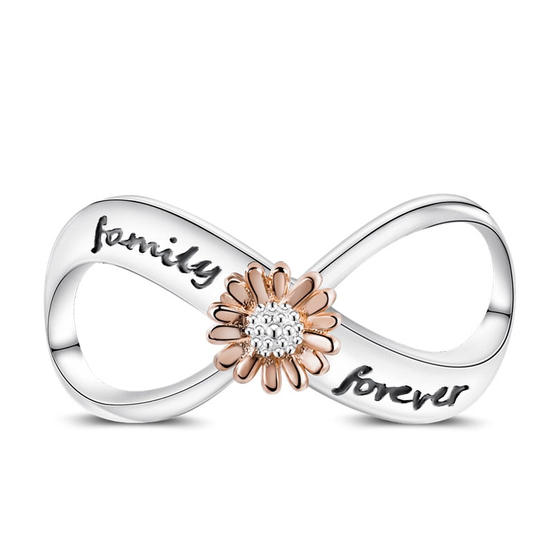 925 Sterling Silver and Crystal Charm Collection