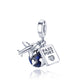 925 Sterling Silver and Crystal Charm Collection