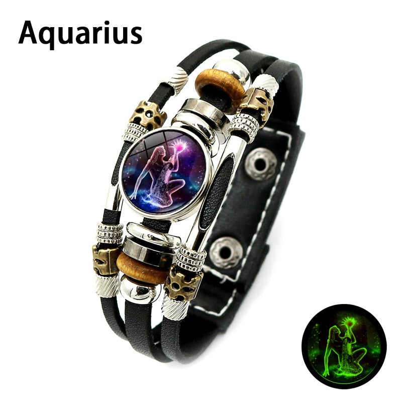 Sign of the Times Leather Bracelet