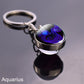 Starry Night Zodiac Sign Pendant/Keychain