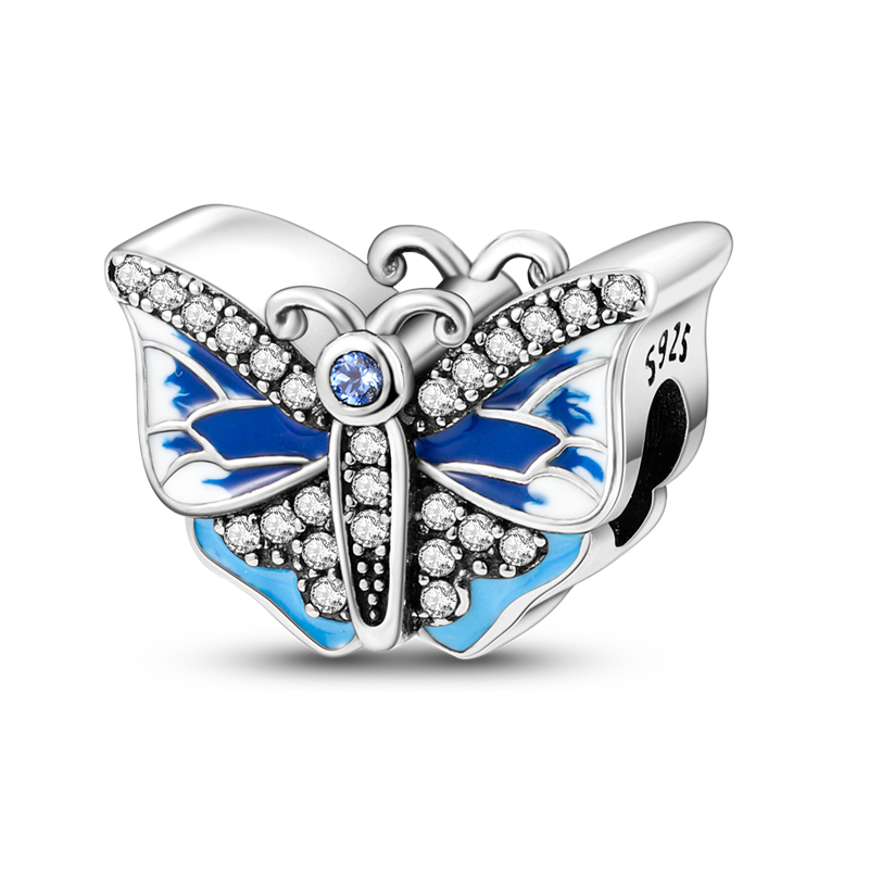 925 Sterling Silver and Crystal Charm Collection