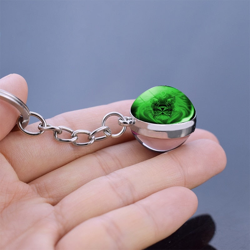 Starry Night Zodiac Sign Pendant/Keychain