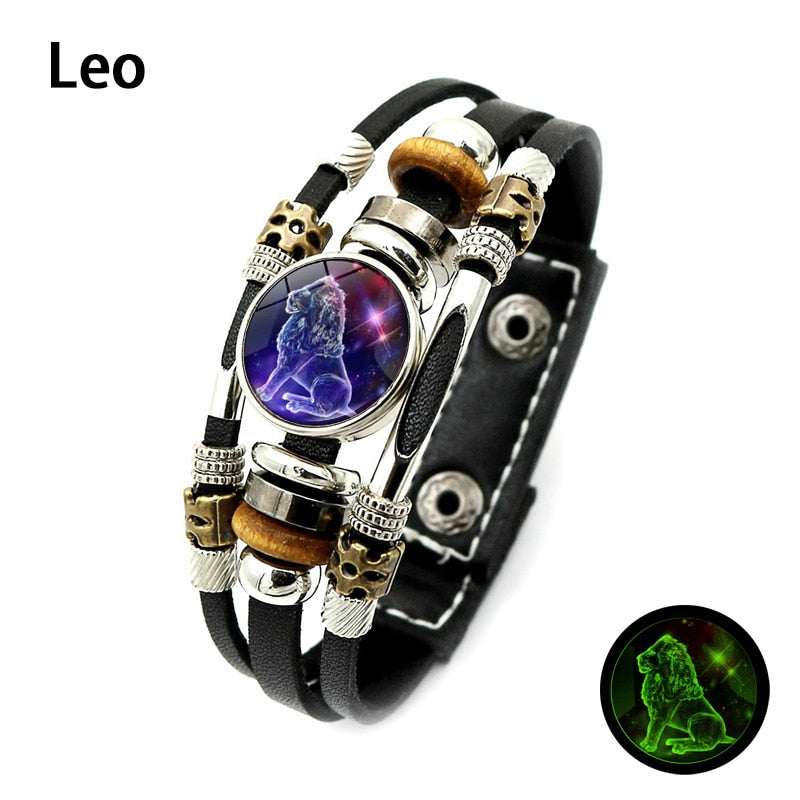Sign of the Times Leather Bracelet