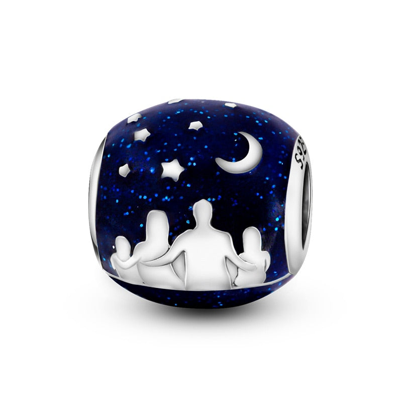 925 Sterling Silver and Crystal Charm Collection