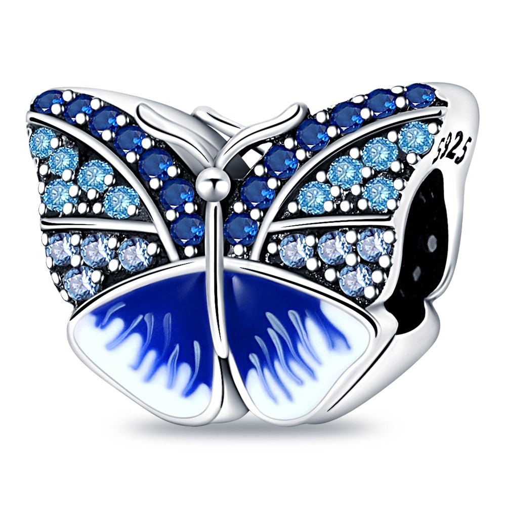 925 Sterling Silver and Crystal Charm Collection