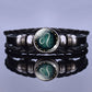 Multilayer Zodiac Sign Leather Bracelet