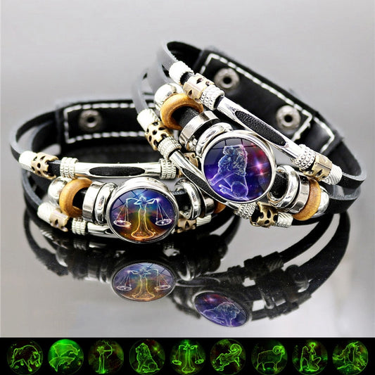 Sign of the Times Leather Bracelet