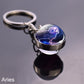 Starry Night Zodiac Sign Pendant/Keychain