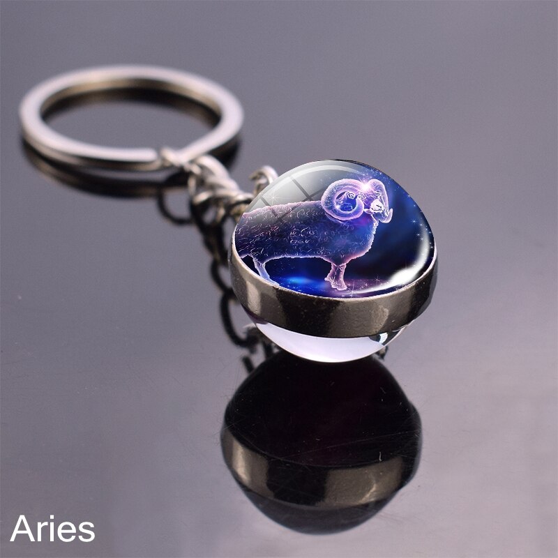 Starry Night Zodiac Sign Pendant/Keychain