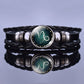 Multilayer Zodiac Sign Leather Bracelet