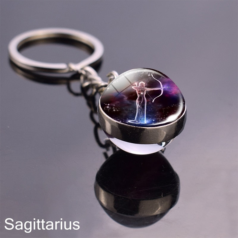 Starry Night Zodiac Sign Pendant/Keychain