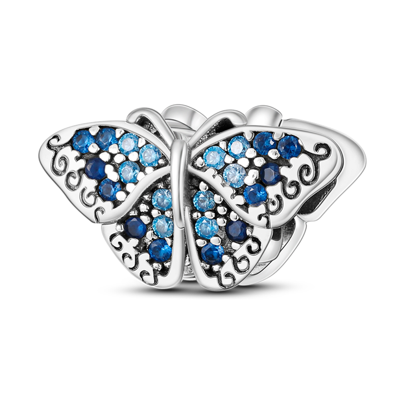 925 Sterling Silver and Crystal Charm Collection