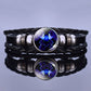 Multilayer Zodiac Sign Leather Bracelet