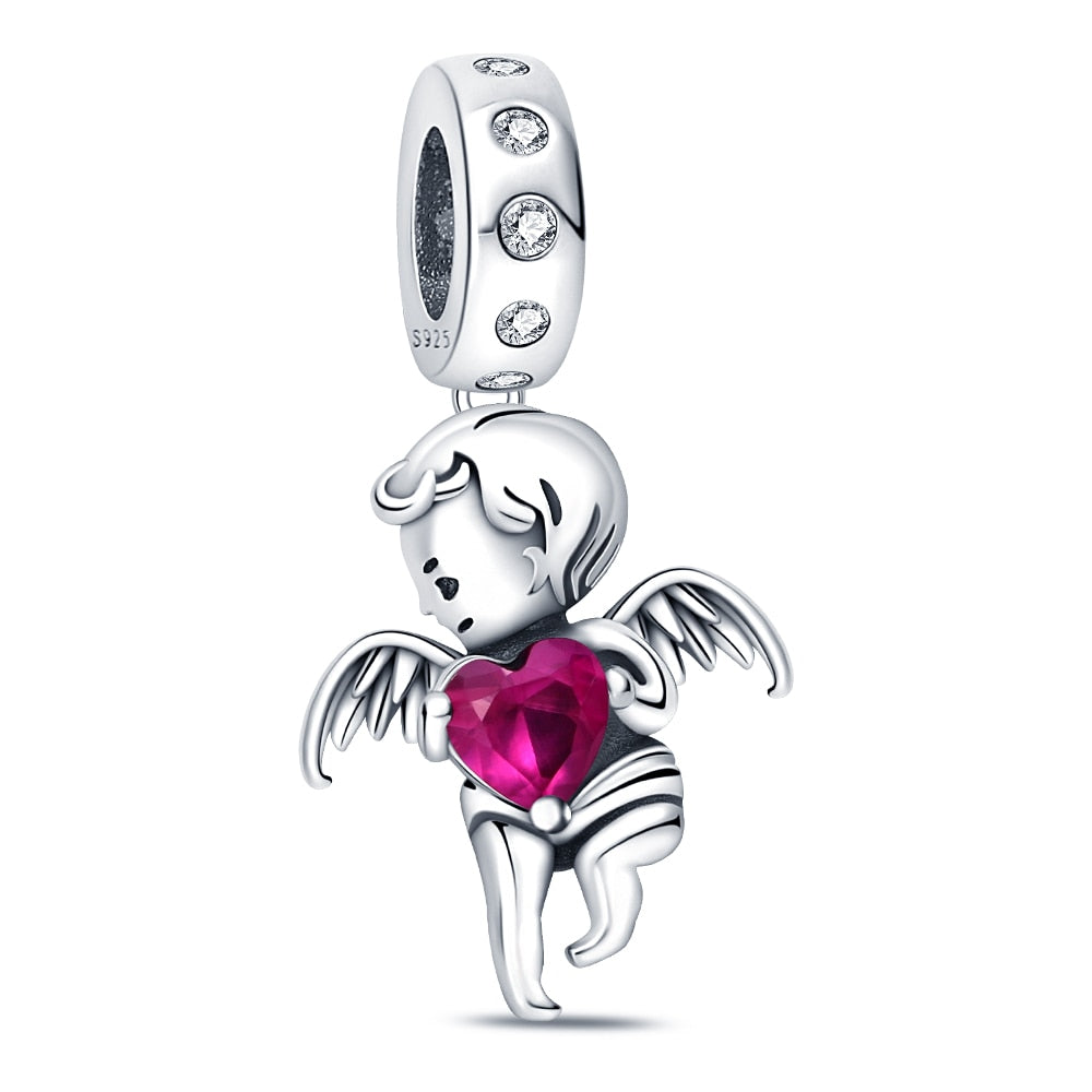 925 Sterling Silver and Crystal Charm Collection