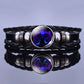 Multilayer Zodiac Sign Leather Bracelet