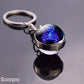 Starry Night Zodiac Sign Pendant/Keychain
