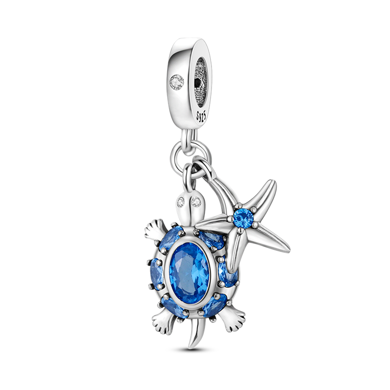 925 Sterling Silver and Crystal Charm Collection