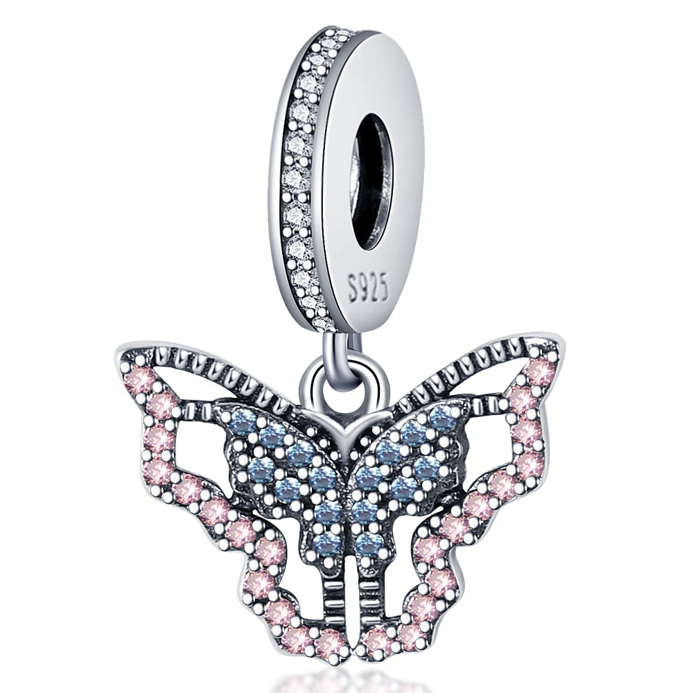 925 Sterling Silver and Crystal Charm Collection